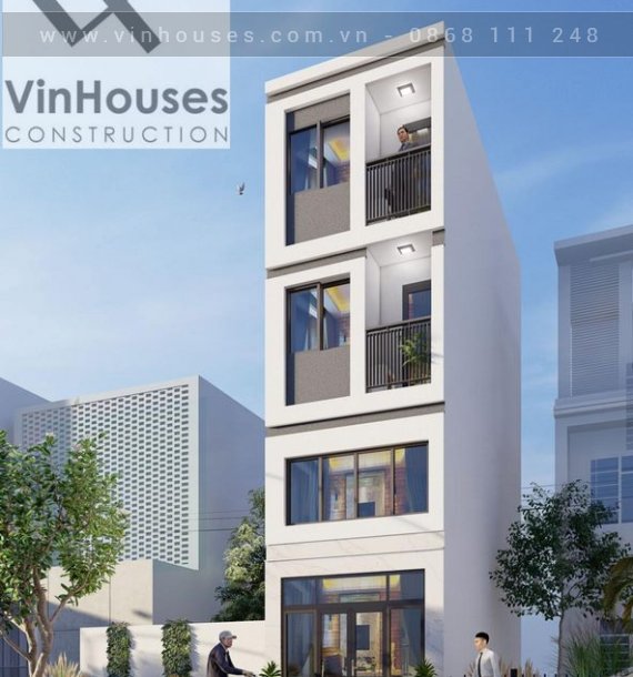 Mẫu nhà phố diện tích siêu nhỏ 26m2 hiện đại 1 trệt 1 lửng 2 lầu  ở quận Bình Thạnh