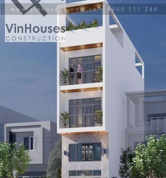 Nhà phố hiện đại 61,48m2 1 trệt 1 lửng 3 lầu siêu ấn tượng